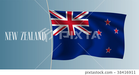 插图素材: new zealand waving flag vector illustration 查看全部