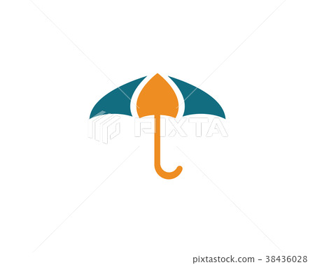 插图素材: umbrella icon vector logo template