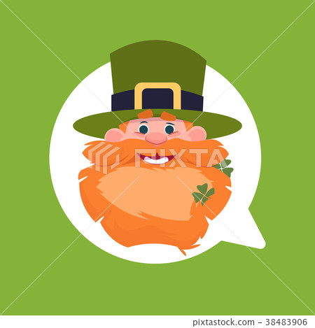 patricks day decoration chat icon with