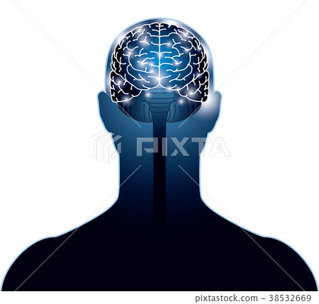 插图素材: 脑电信号的图像