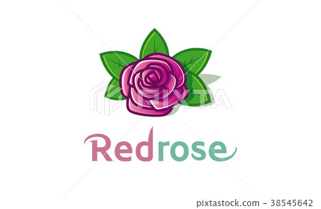 插图素材: red rose nature lotus logo design symbol