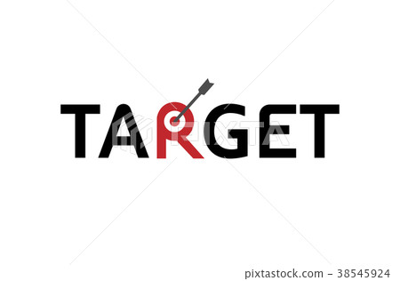 插图素材: target arrow symbol text letter design logo