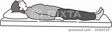 姿势/表情/动作 构图 仰面躺 插图 仰卧的插图 首页 插图 姿势/表情