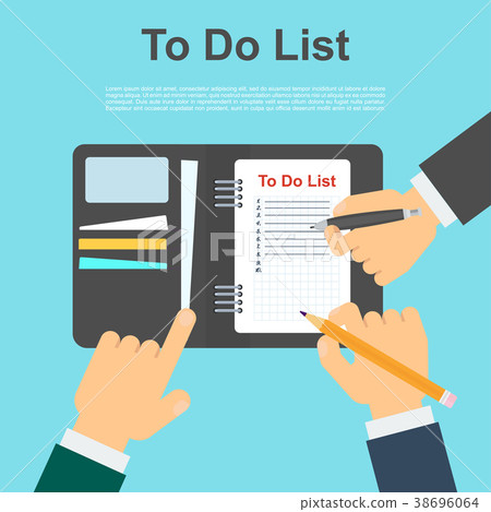 插图素材: to do list concept