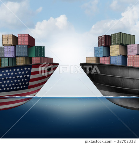 图库插图: american trade war