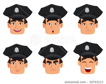 插图素材: police officer, policeman