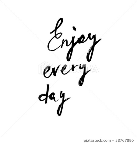 插图素材: enjoy every day. typography for poster, invitation