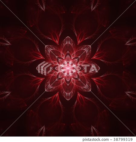 插图素材: dark red mandala