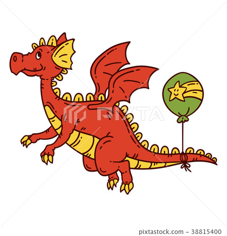 flying dragon,leaf insect 插图素材: red flying dragon.