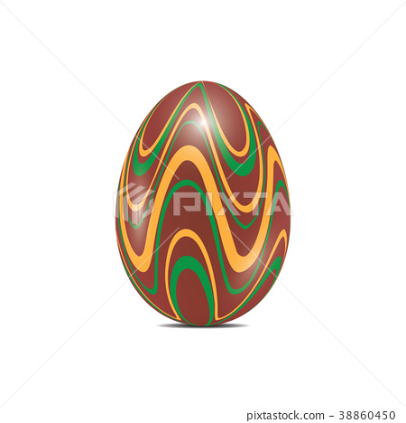 插图素材: easter egg realistic color vector illustration