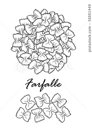 图库插图: poster design for traditional italian pasta.
