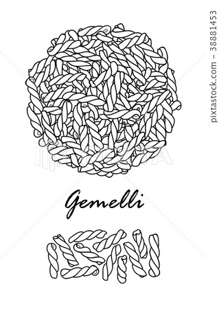 图库插图: poster design for traditional italian pasta.
