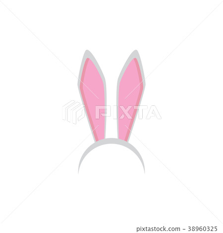 插图素材: white easter bunny funky mask with rabbit ears 查看