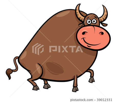 图库插图: bull farm animal character cartoon illustration