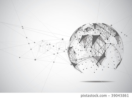 connection,connection reset 插图素材: global network connection. world map point 查看全部