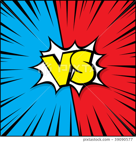 插图素材: fight vector graphic background and versus