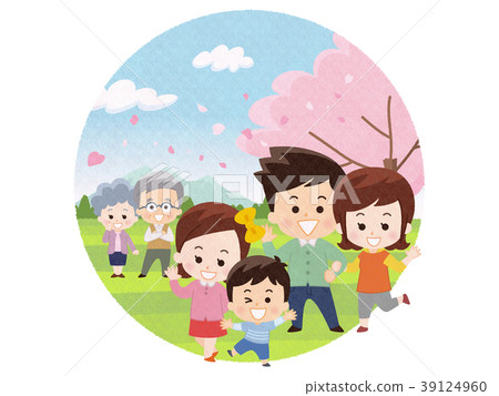 插图素材 远足 春天 春