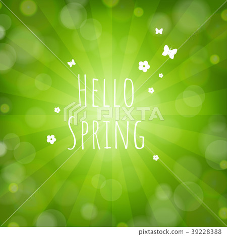 hellospring,hellospring绘本 插图素材: hello spring background