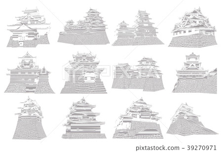 图库插图: 矢量 城堡 城堡塔楼