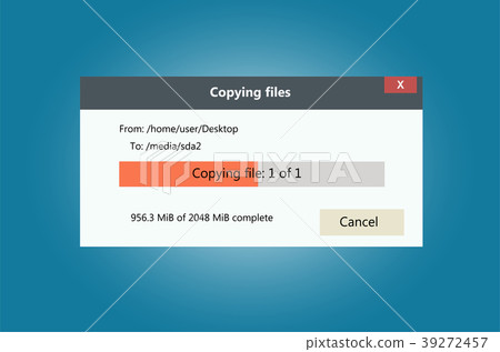 插图素材: progress bar of file copying 查看全部