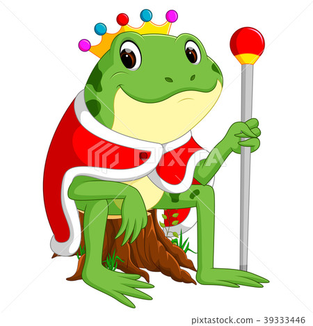 插图素材: green frog with using crown 查看全部