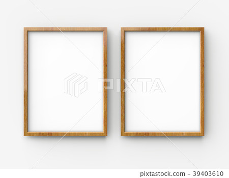 图库插图: wooden picture frame