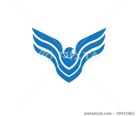 插图素材: wing falcon logo template