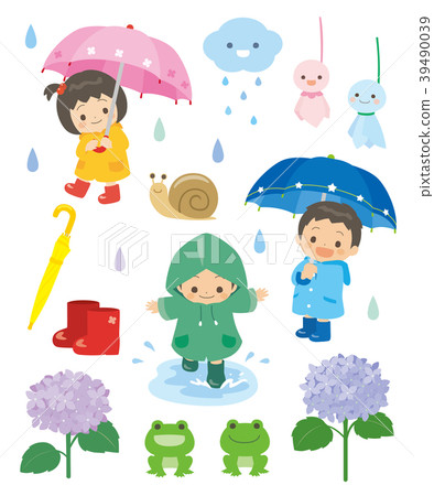 插图素材 雨季