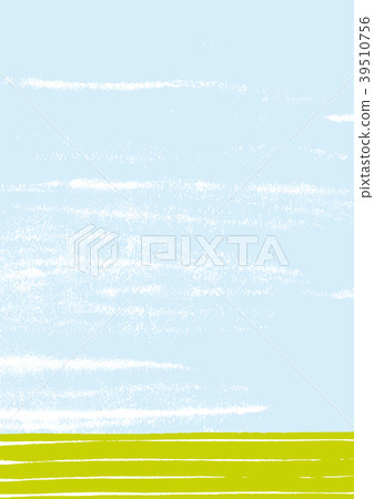 图库插图 水彩 水彩画 稻田