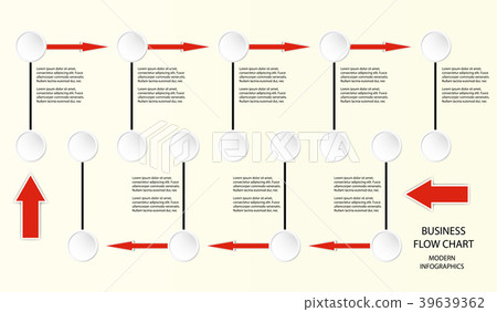 插图素材: info graphic design flow charts step background