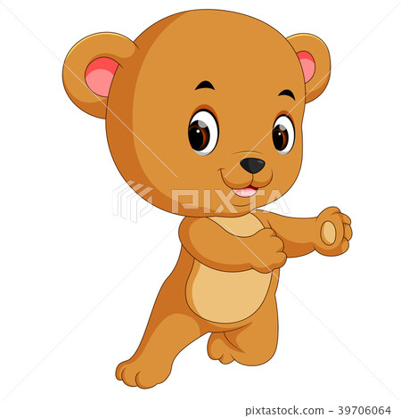 插图素材: cute bear cartoon