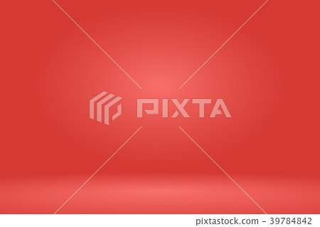 插图素材: empty red studio room background. vector