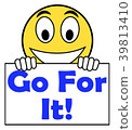 插图 go for it on sign shows take action 首页 插图 姿势_表情