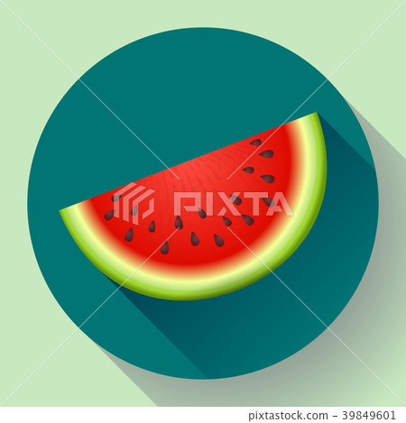 插图素材: watermelon icon vector