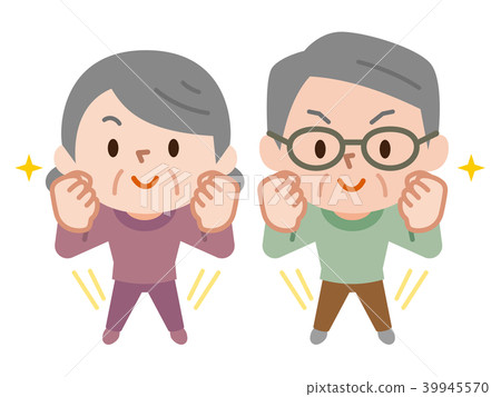 插图素材: 精力充沛的年长夫妇