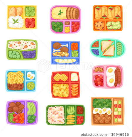 lunchbox怎么读,lunch怎么读 插图素材: lunch box vector school lunchbox with healthy food