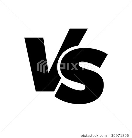 插图素材: vs versus letters vector icon