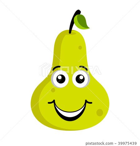 插图素材: happy pear emoticon