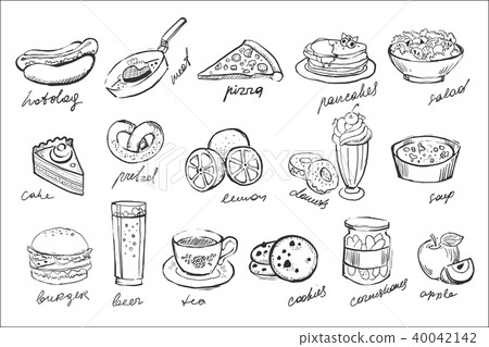 sweet desserts, fastfood, fresh frutts