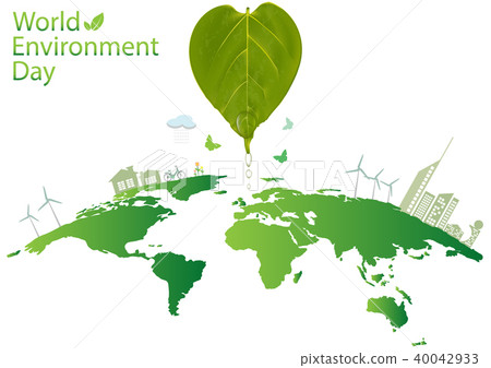 图库插图: world environment day concept, vector illustration