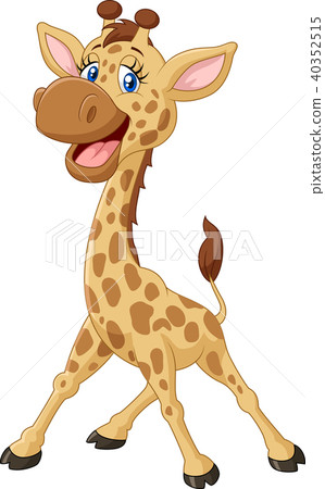 插图素材: cute giraffe cartoon