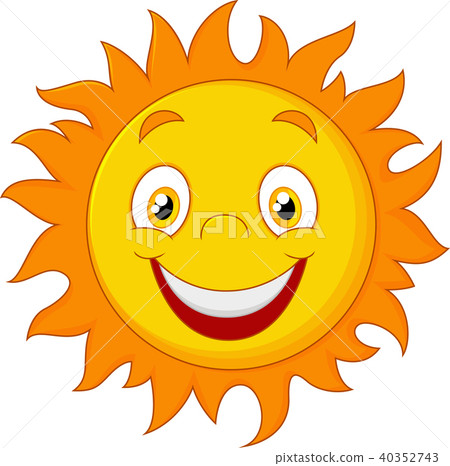 插图素材: happy cartoon sun