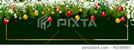 图库插图: merry christmas and happy new year poster