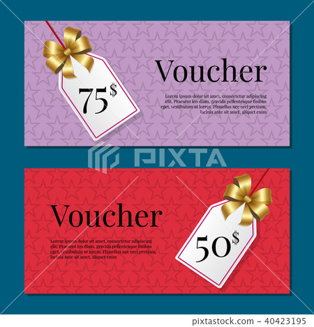 voucher on 50 -75 set of posters gold tags l