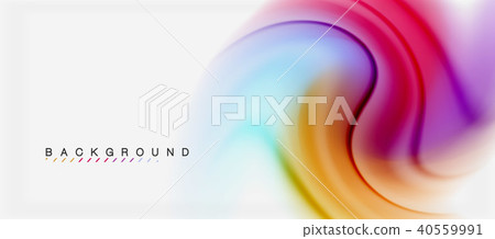 插图素材: swirl fluid flowing colors motion effect, holographic