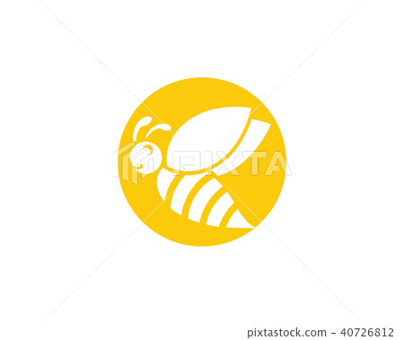 插图素材: bee logo template vector icon