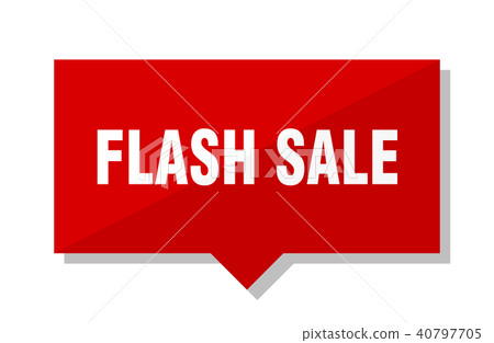 插图素材: flash sale red tag