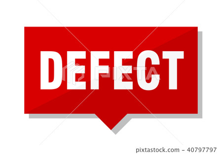 插图素材: defect red tag