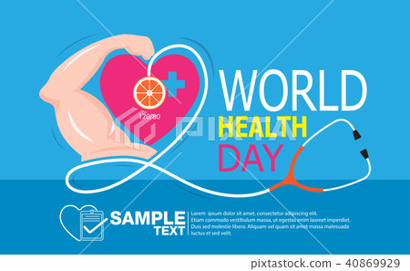 图库插图: world health day heart