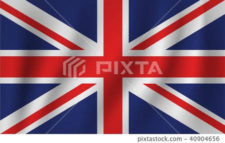 插图素材: vector of ripple uk flag